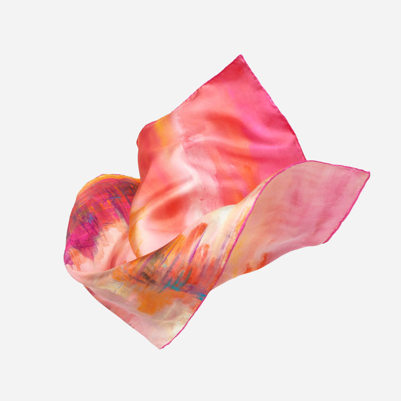 摩登上海真絲小方巾